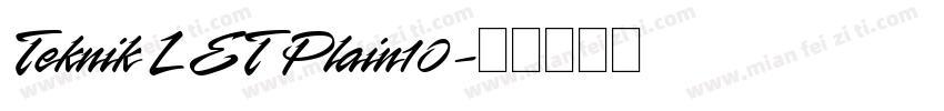 Teknik LET Plain10字体转换